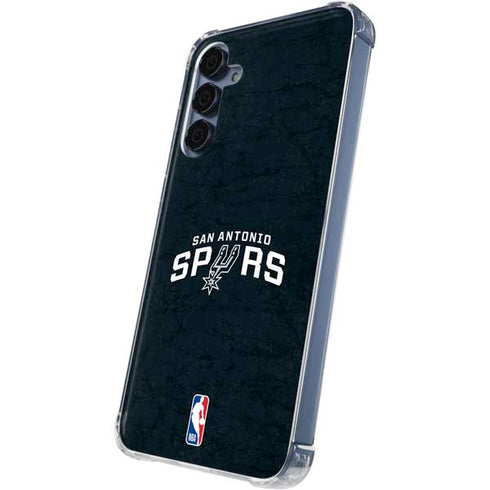NBA San Antonio Spurs Distressed Galaxy S24 Clear Case